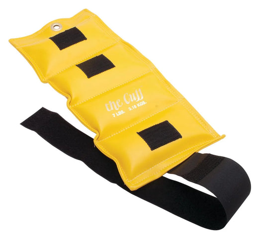 Original Adjustable Ankle and Wrist Weight for Yoga, Dance, Running, Cardio, Aerobics, Toning, and Physical Therapy. 7 Lb - Lemon